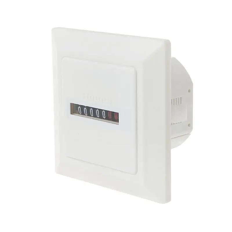 Accurate HM-1 Timer Square Counter, Hour Meter Hourmeter, Hourmeter Gauge, 0-99999.9, 0.3W, AC 220-240V, 50Hz