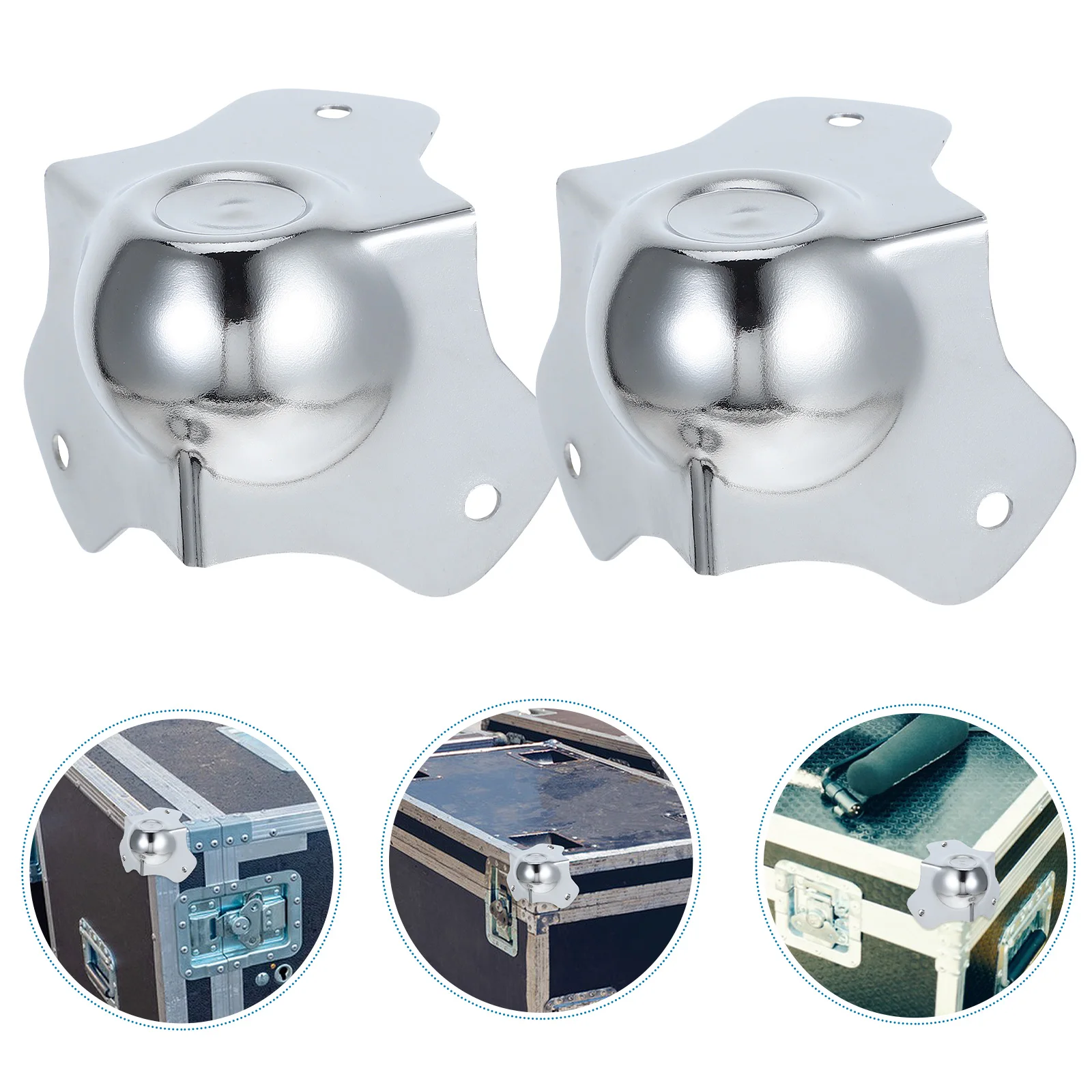 

8pcs Metal Ball Corner Protectors niture Edge Guards Table Case Protector Shockproof Durable Covers Universal