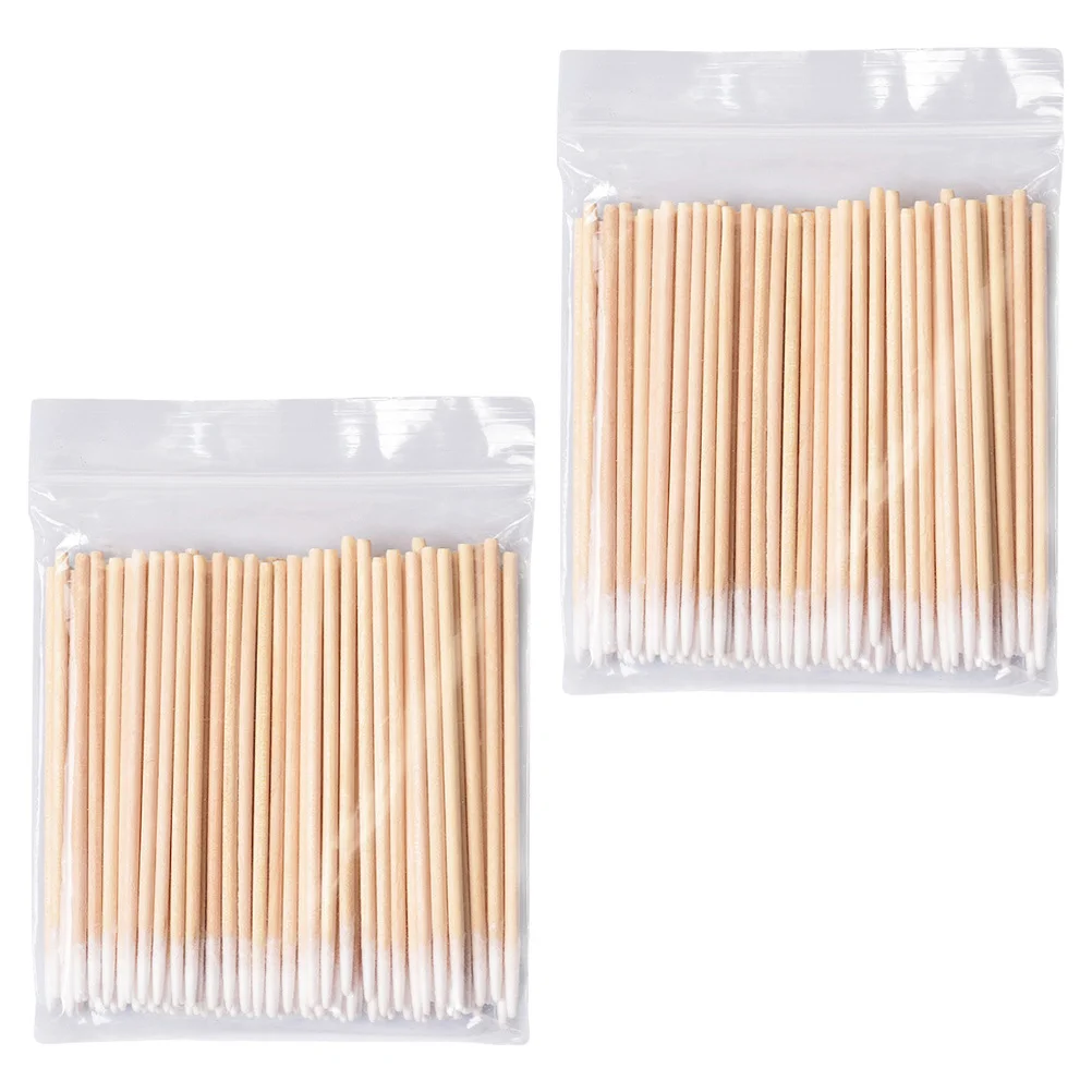 1000 Pcs Cotton Swab Eyelash Cleaning Sticks Cosmetics Women Swabs Cuspidal Eyebrow Rod One-off Rods