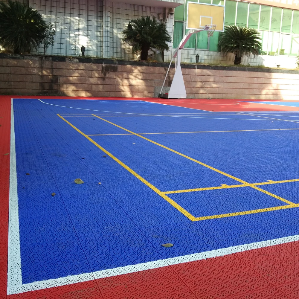 

Beable Basketball Half Court Indoor And Outdoor 3x3 Sports Flooring Surface Tiles Interlocking Multisport Court With Lines