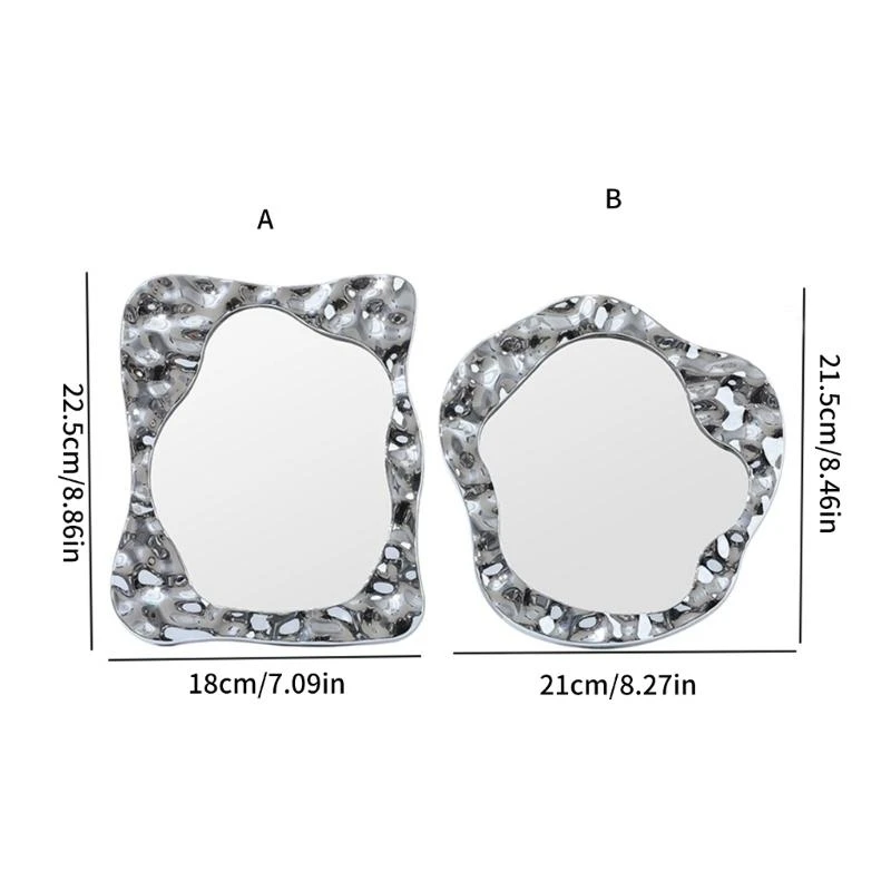 Espelho maquiagem para desktop, espelho maquiagem dobrável espelho portátil espelhado portátil espelho princesa Cloud