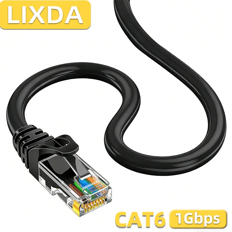 

10CM 30CM Cat6 Ethernet Cable 1000Mbps RJ45 Network Cord Round for Router PC Laptop PS5 0.5M 1M 5M 10M 20M 30M 50M CAT 6