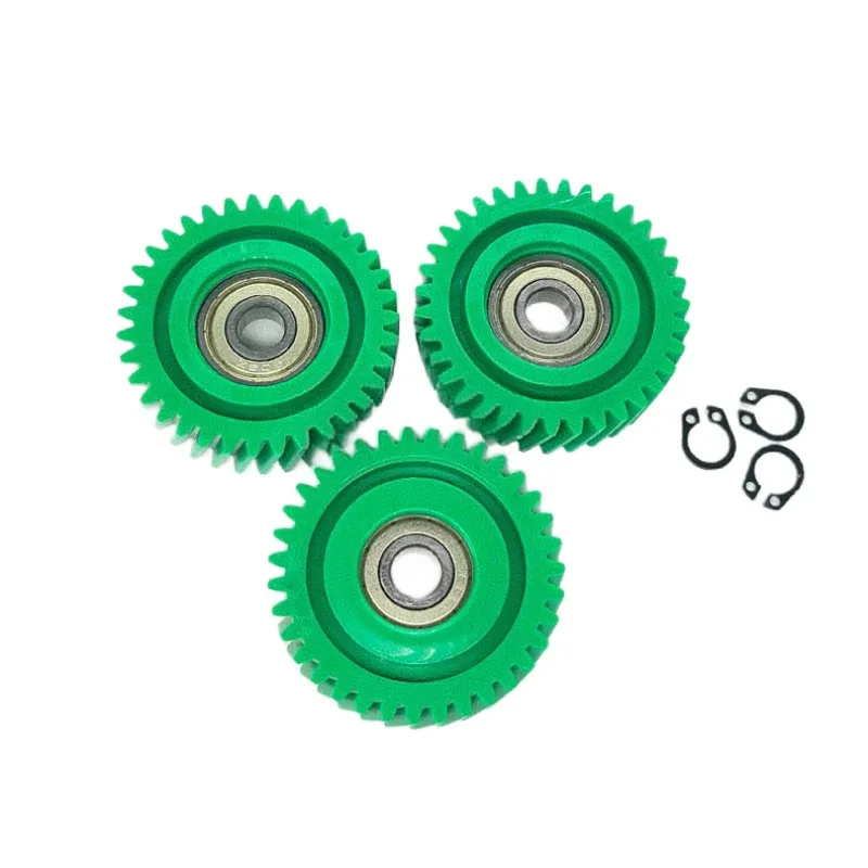 35 Teeth Oblique Planetary Gear 47.5x13mm Green Helical Gears With 8mm Bearings Electric Bike Nylon Gear E-bike Hub Motor Parts