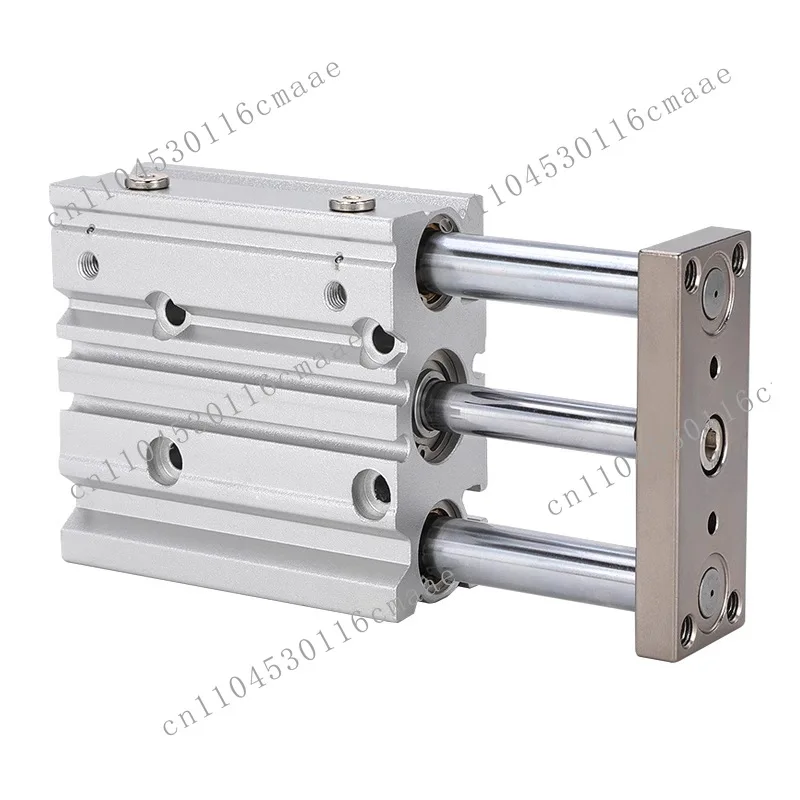Three-rod cylinder MGPM12/16/20/25/32/40/50/63/80/100 pneumatic piston rod with guide rod