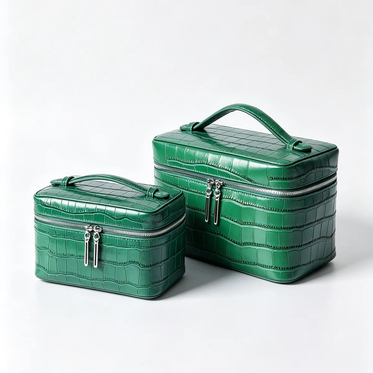 Monogramm-Lunchbox-Tasche aus hochwertigem Himalaya-Leder, große Kapazität, Reise-Make-up-Organizer, Schmucktasche, Kosmetiktasche – Detail 22