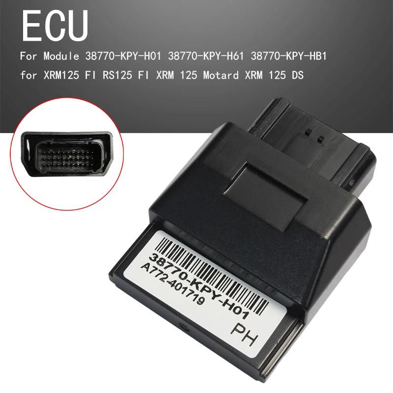 Unidad de Control del Motor ECU ECM Módulo PGM-FI 38770-KPY-H01/H61/HB1 para XRM/RS125 FI XRM 125 Motard DS Repuesto
