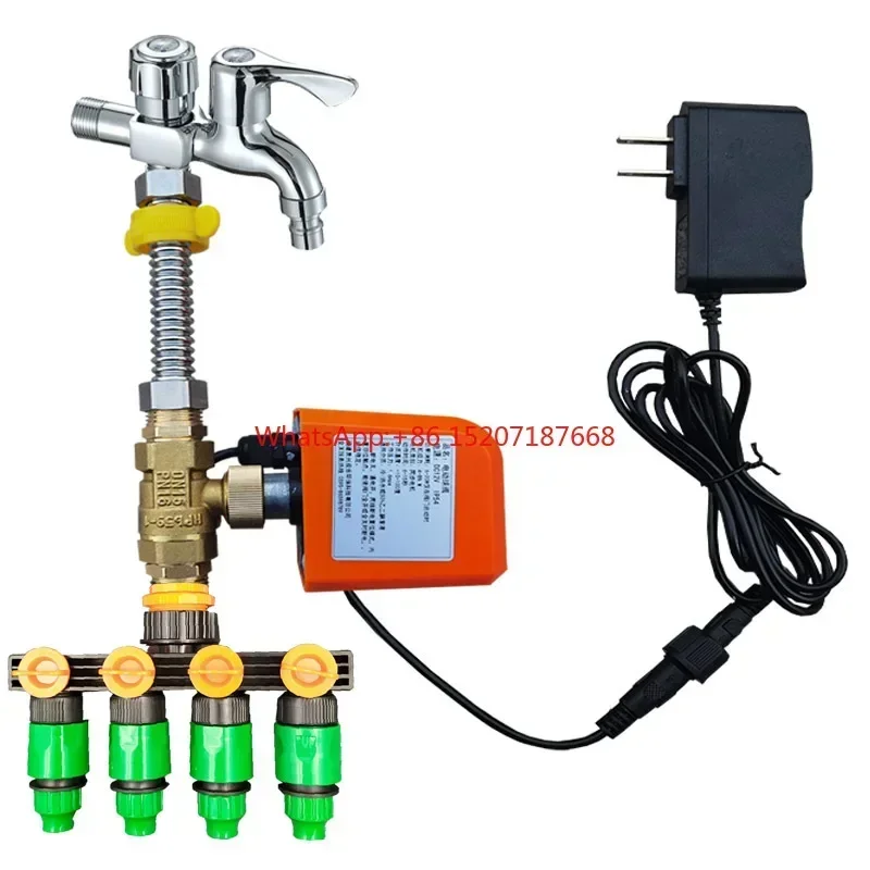 Mobile phone control switch water electric ball valve garden spray automatic watering timer potted plant watering controller