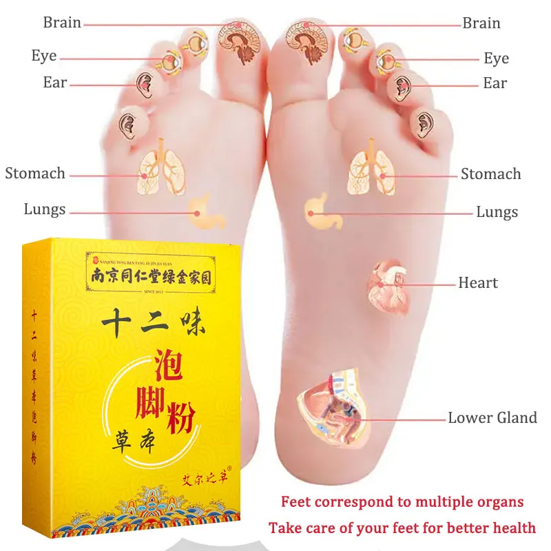 

Chinese Herbal Foot Bath Bag 12 Flavors Mugwort Foot Soak Powder Health Care Tools Remove Toxin Improve Sleep Foot SPA Bag