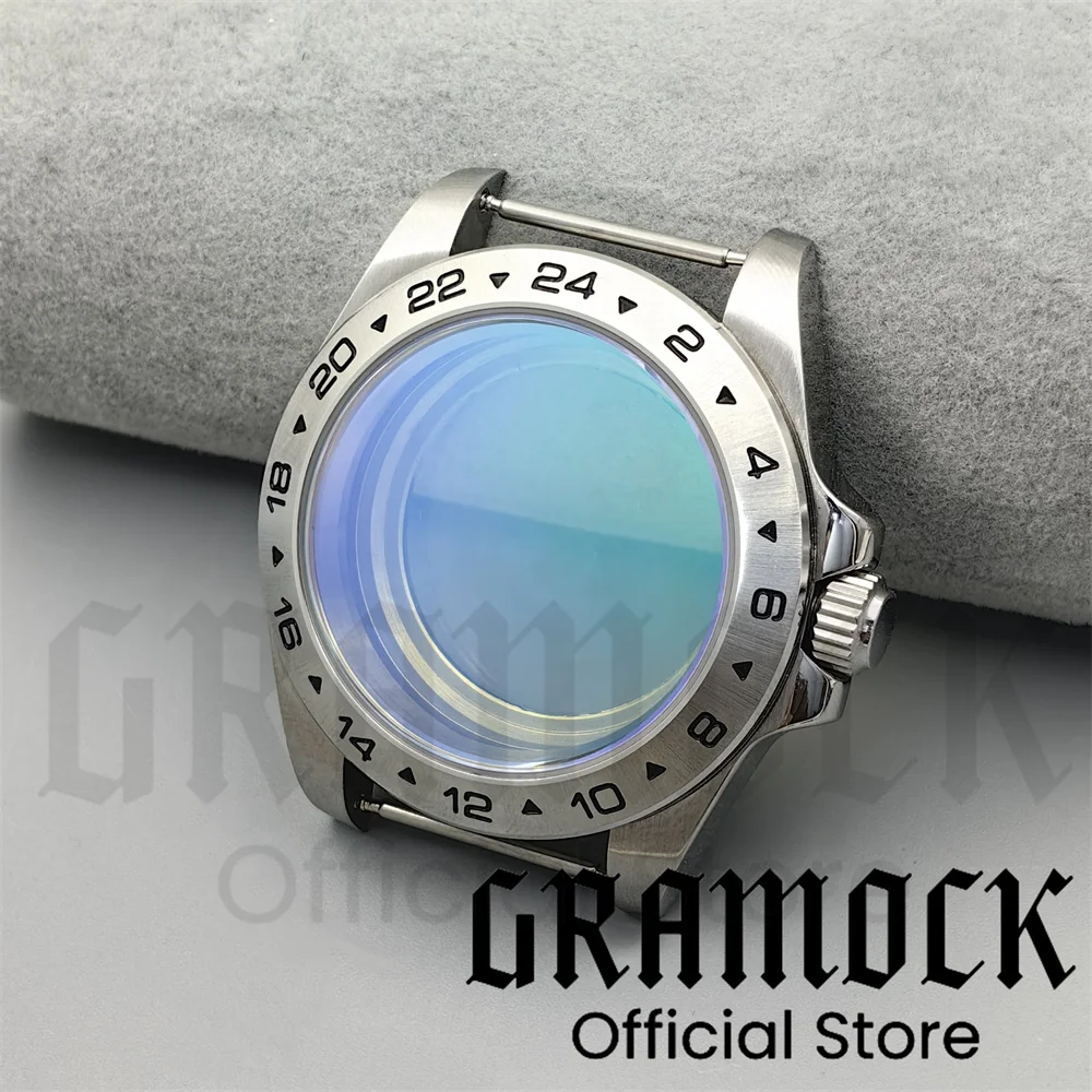 

Gramock 40mm Stainless Steel Case With AR Sapphire/Dome Glass Waterproof Watch Case Suitable For NH34/35/36/37 ETA2824 PT5000