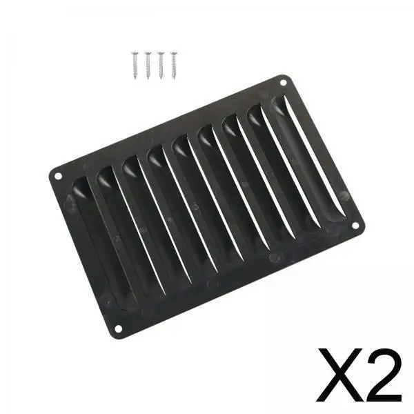 

Универсальная черная вентиляционная решетка из АБС-пластика, автомобильная арматура, вентиляционная крышка для автофургона, грузовика, прицепа, вентиляция