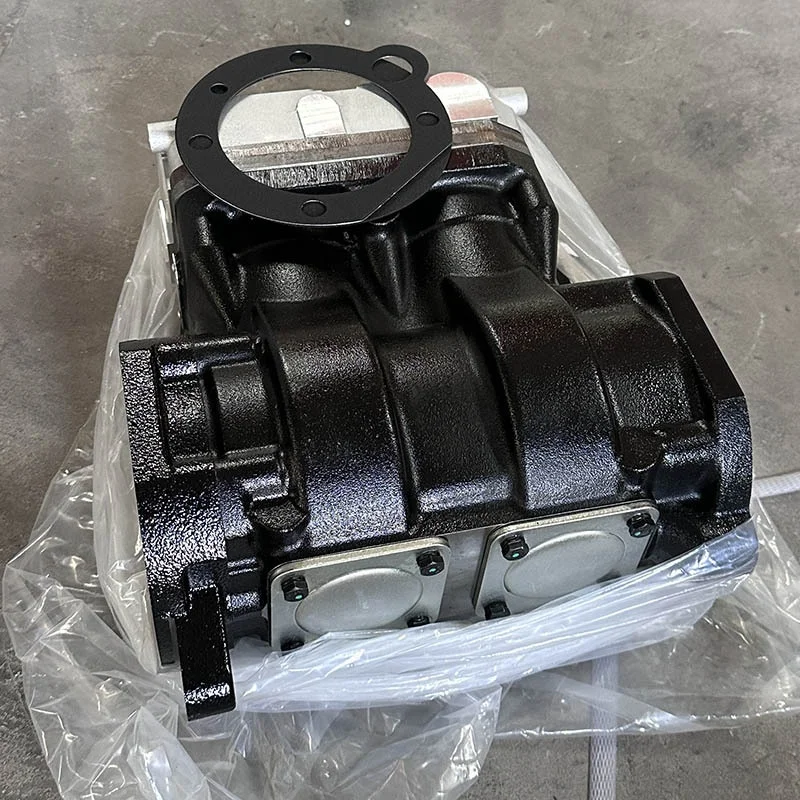 

Gold seller 4974668 Shaanxi Automobile Delong for Cummins Engine Air Compressor Assembly 24V Air Pump for Tractor Truck Full Veh