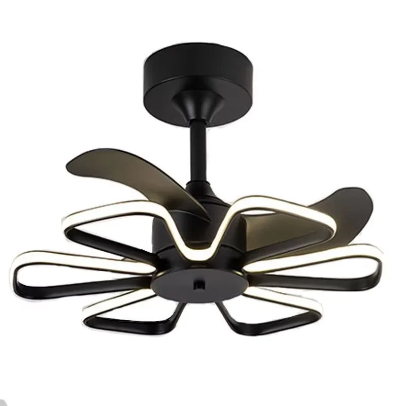 LED All-in-One Stealth Direct 110V 220V Fan Light Modern LED Nordic Ceiling Fan Light 55cm Dining Room Bedroom