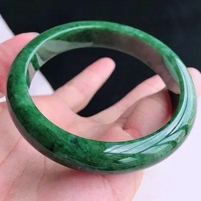 

Natural Myanmar Jade 54mm-62mm bracelet exquisite princess bracelet to send girlfriend to send mother Hetian jade