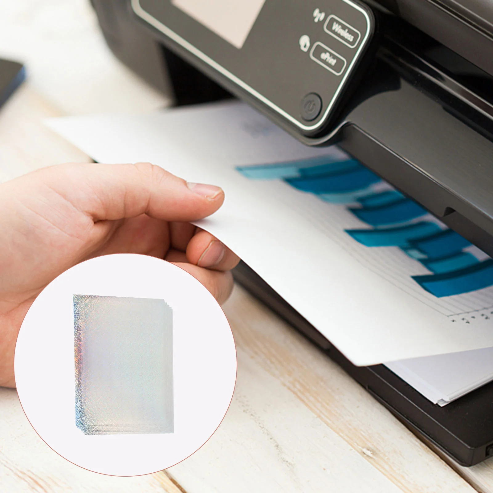 10 Sheets Color Paper Colorful Colored Printer Confetti The Pet Glossy Photographic Printing