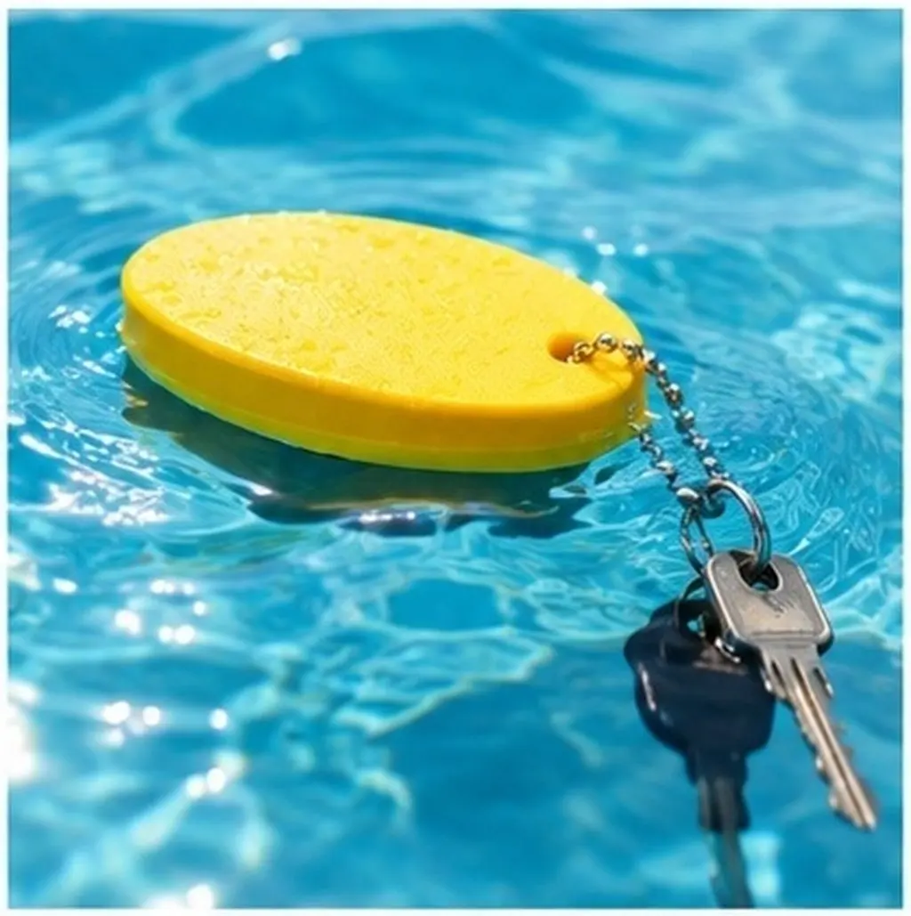 3 Pcs Ring USB Oversized Float Keychain Holder Floating Chains Bright Color Buoy Keyring Boating
