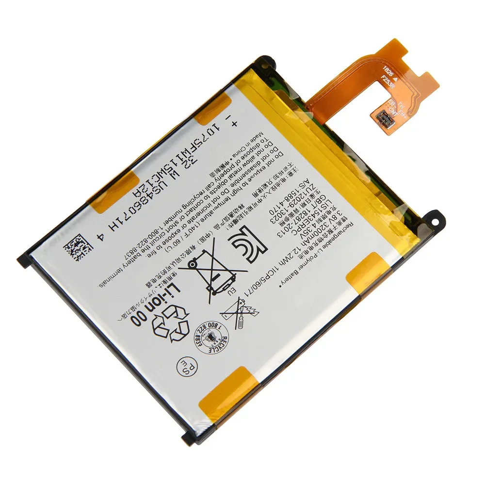 Production in 2024 Replacement Battery LIS1543ERPC For SONY Xperia Z2 L50w Sirius SO-03 D6503 D6502 Phone Batteries 3200mAh