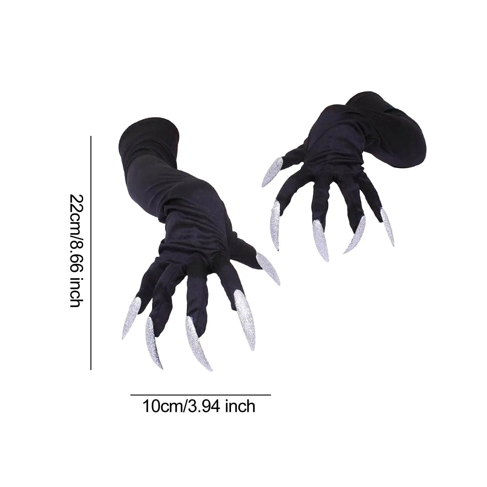 Guanti da strega di Halloween Spaventosi uomini donne cosplay per club foto puntelli abito da festa