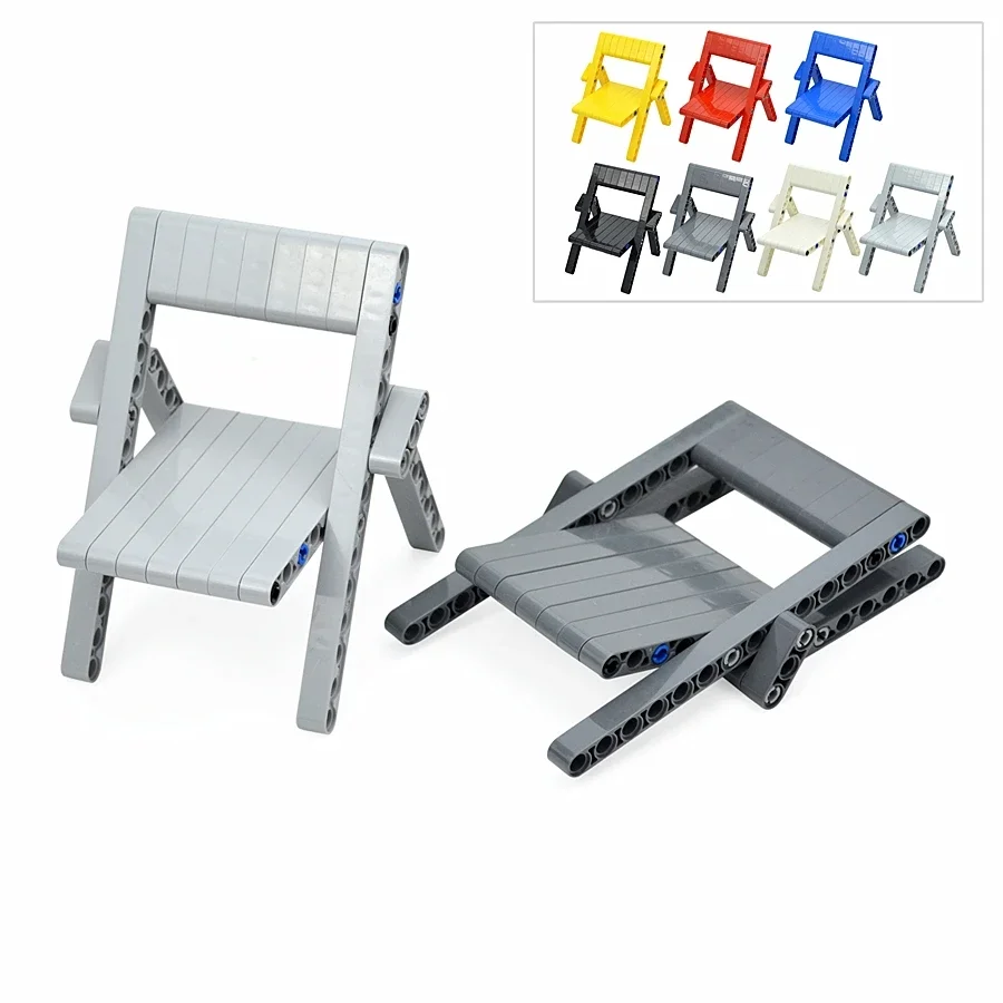 Leduo-Silla de apilamiento de ladrillo, montaje de brazo de agujero grueso, elevador de brazo, juguete técnico de bricolaje, accesorios de bloques de construcción