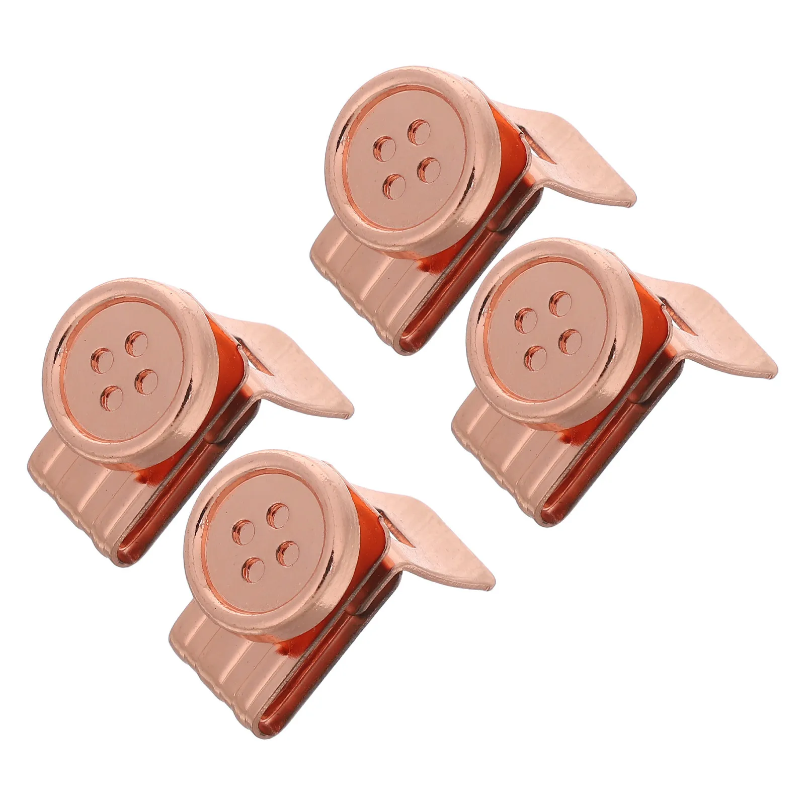 

4Pcs Movable No Sew Suspenders Buttons Adjustable Clips for Pants Waist Tightener Business Casual Pant Button Replacement