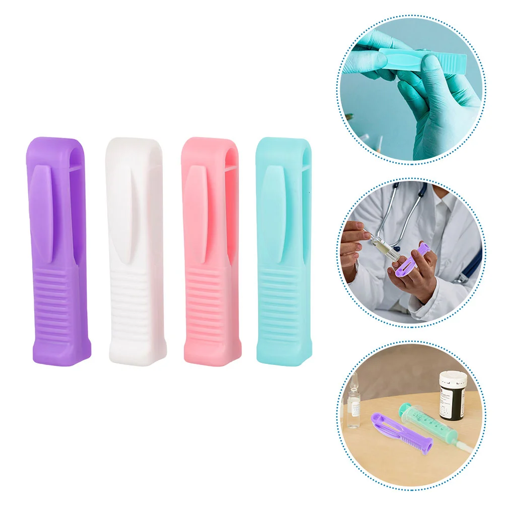 

4 Pcs Mini Hot Sauce Bottles Ampoule Opener Ampule Cutting Tool Geometry Reusable Breaker Nurse Jar Opening Gripper Pad