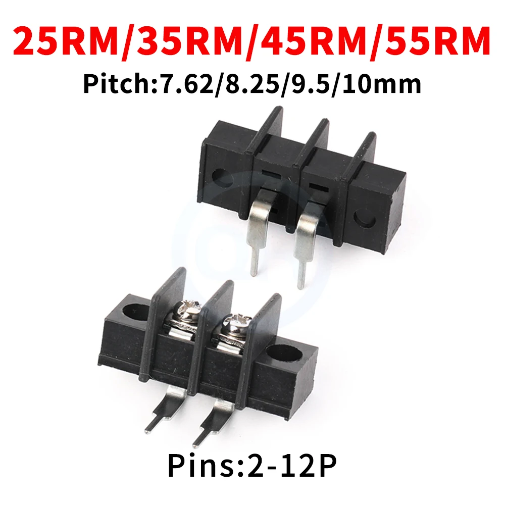 (5 pcs) KF 25RM - 7.62mm / 35RM - 8.25mm / 45RM - 9.5mm / 55RM - 10mm Grid PCB Terminal Block Connector KF 25RM/35RM/45RM/55RM