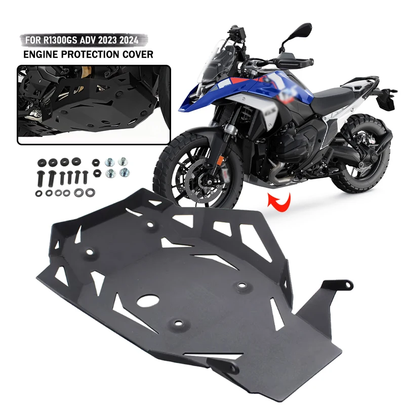 For BMW R1300GS R1300 GS R 1300 GS ADV Adventure 2023 2024 Motorcycle Engine Protection Cover Chassis Under Guard Skid Plate