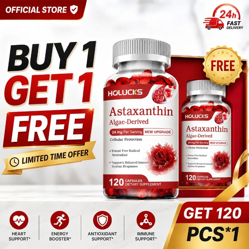 

Astaxanthin Capsules, with Algae Extract & Antioxidants, Support Eye Health, Joint Comfort & Immune Balance