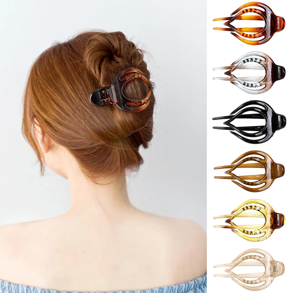 

6 шт., акриловые янтарные боковые заколки для объема, заколка для волос в виде утконоса, пластиковые заколки для волос, головные уборы на день Святого Валентина, аксессуары для волос для девочек