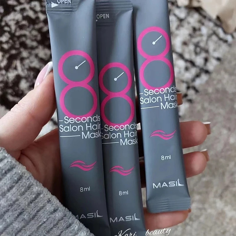 MASIL 8 ثانية صالون قناع الشعر Masil استعادة الشعر علاجات ممتازة الكيراتين إصلاح مرنة الترطيب شامبو العناية بالشعر