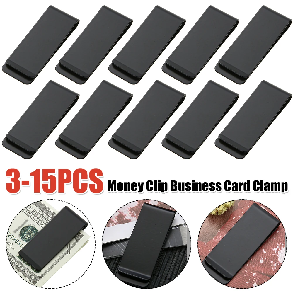 

Зажим для денег из нержавеющей стали, металлический зажим для кошелька, многофункциональный тонкий зажим для наличных, легкий зажим для кредитных карт, подарок для мужчин