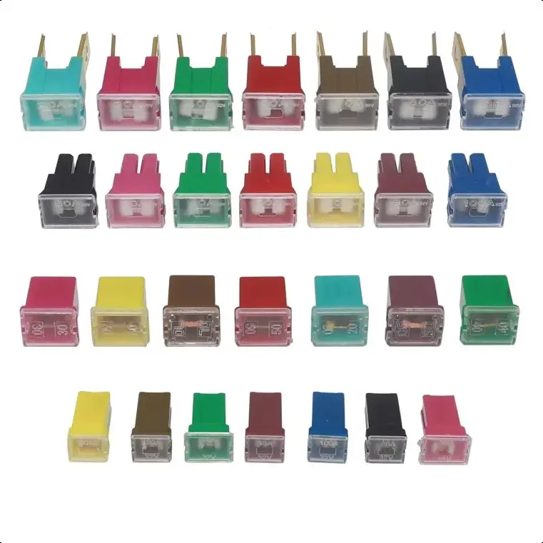 【5-1PCS】Square Car Fuse Box Waterproof Socket 32V DC Connecting Type Fuse 20A 30A 40A 50A 60A 70A 80A 90A 100A 120A