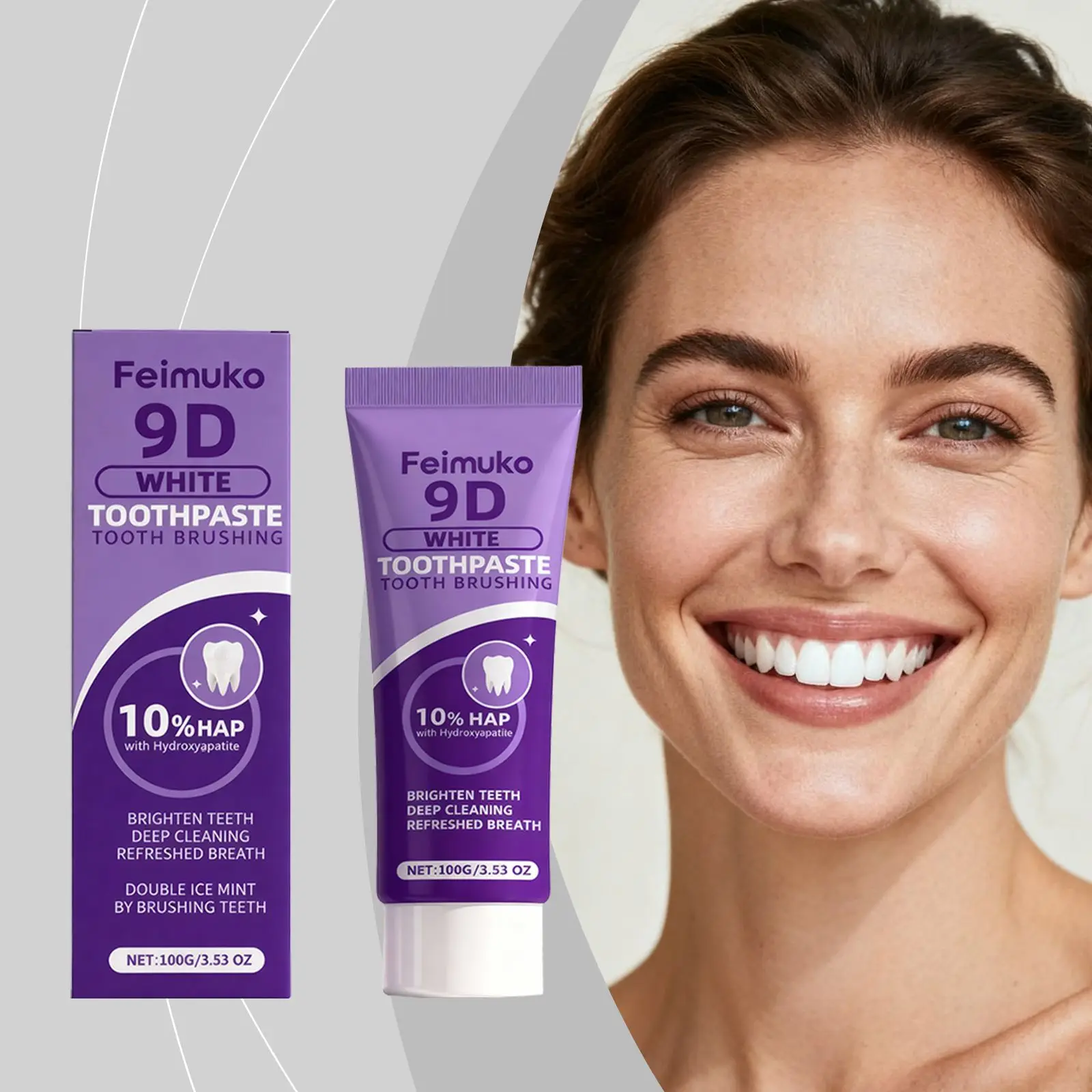 

Зубная паста Feimuko Oral Care Мягко очищает зубы, освежает, очищает, питает и сияет, ежедневный уход за зубами