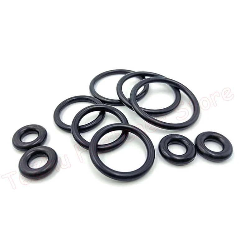 Thickness CS 3mm 4mm NBR O Ring Sealing Gasket OD 300-600mm Black Nitrile Rubber Spacer Oil Resistance Washer High Temp