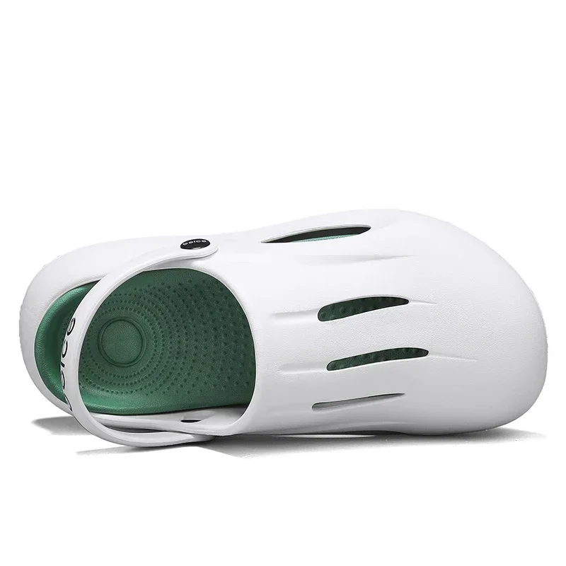 Alta qualidade novos homens ao ar livre sandálias chinelos praia confortável tamancos macios mulheres sapatos casuais sapatos de jardim dos homens sandálias de praia