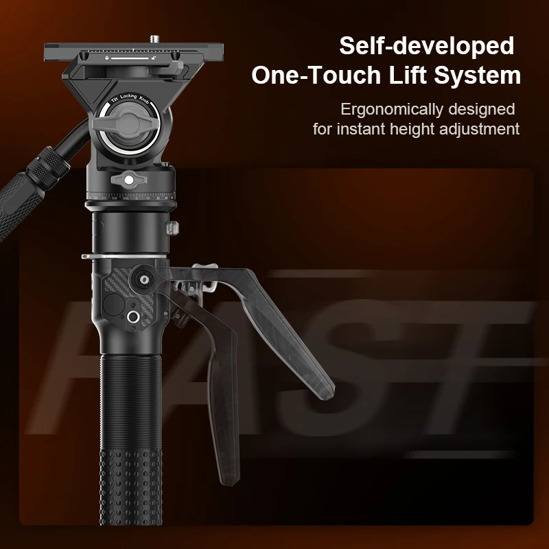 كومان M1 M1 Pro V5 ألياف الكربون السفر Monopod الإفراج السريع لوحة DSLR حامل كاميرا خفيفة الوزن بنقرة واحدة رفع حامل ثلاثي القوائم