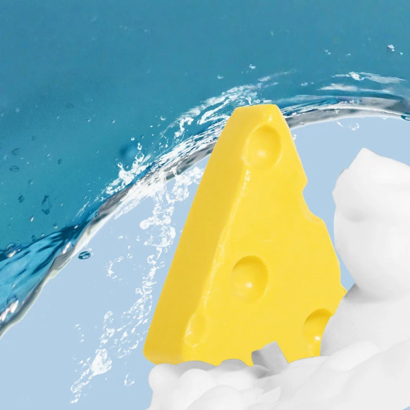 صابون الزيوت العطرية المصنوع يدويًا من ملح البحر والجبن، قضيب التحكم في الزيت والمرطب للتنظيف العميق للوجه والجسم، يحارب حب الشباب/العث #5