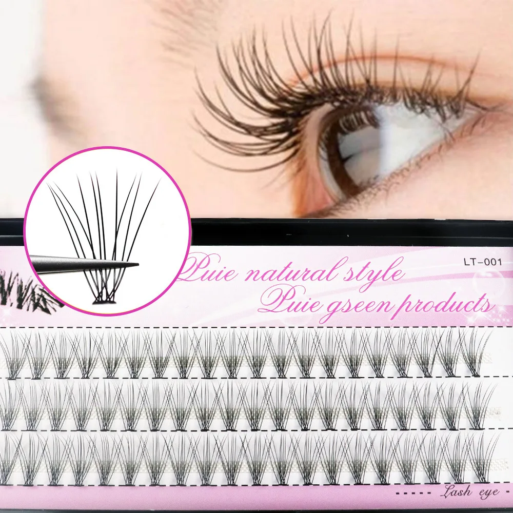 10D Cluster Mink Eyelashes 1 Box/60 Bundles 3D Individual Natural Eyelash extension makeup Tools Lashes wholesale