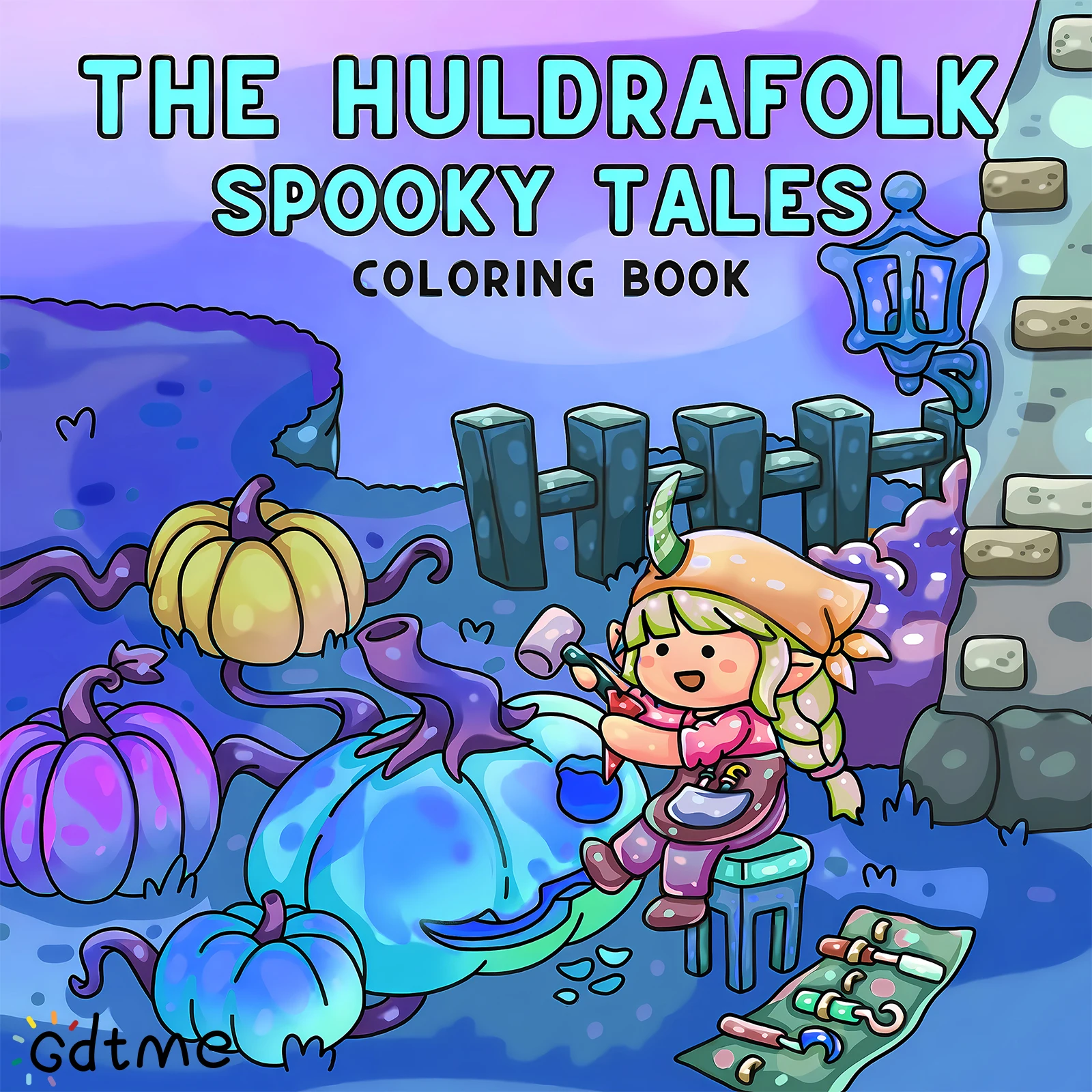 THE SPOOKY TALES Bold-easy Patterns Coloring Book for Adults Cute Drawing Book Perfect Gift for Party and Birthday