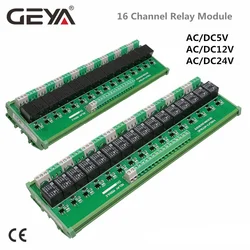 GEYA 16 Channel Relay Module 12V 24VAC/DC Intermediate Power Relay Control Switch