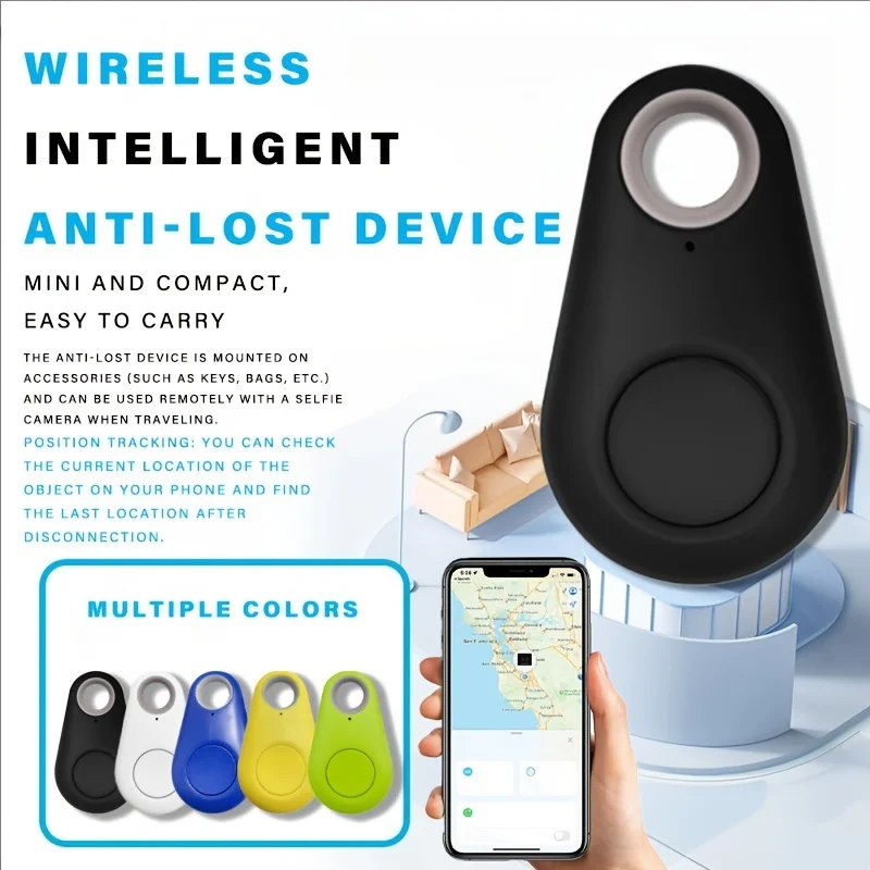GPS Smart Anti-Loss Trackers Real-Time Tracking Suitable Pets Bags Luggage Bicycles And Cars Compatible with The Find My App Car