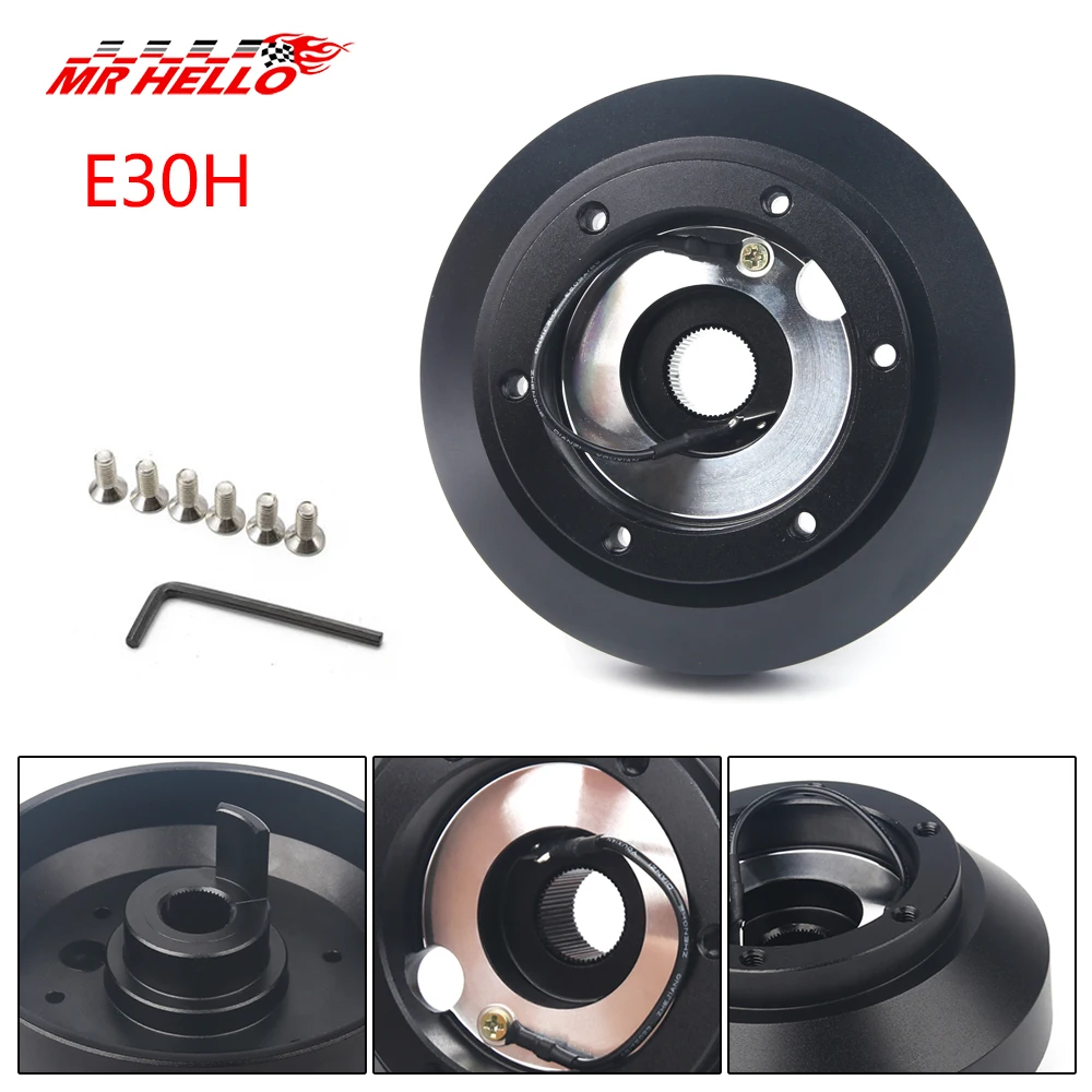 Racing Steering Wheel Short Hub Adapter Kit For BMW E30 3-/5-SERIES 318 325 528 M3 M5 84-90 HUB-KE30H