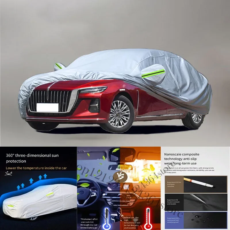 

For Hongqi H5 Auto Anti snow Anti dust Anti-uv Anti peeling paint And Anti Rainwater 210t car cover Car cover protection