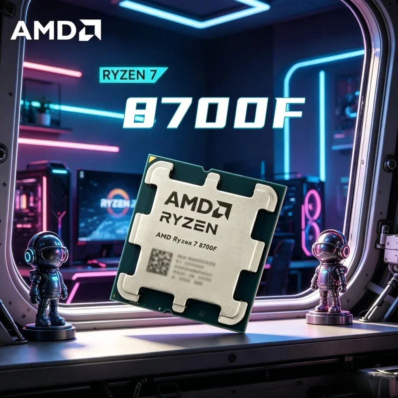 

AMD Ryzen7 8700F Processor Base 4.1GHz Max 5.0GHz AM5 Socket Support DDR5 Memory For Gamer PC Assembly AM5 Motherboard
