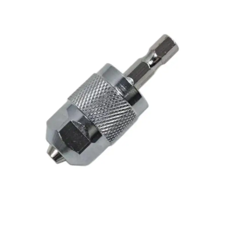 3-Jaw Hex Shank Chuck, Drill Chuck Adapter Quick Change Pneumatic Drill Chuck Professional Converter Hex Shank for Woodworking image 2