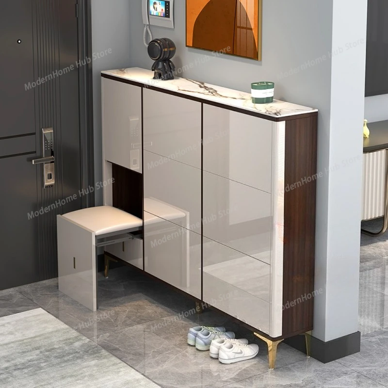 Box Luxury Shoe Cabinet Organizer Storage Mobile Living Room Display Modern Shoe Shelf Slippers Muebles Shoemakers Furniture