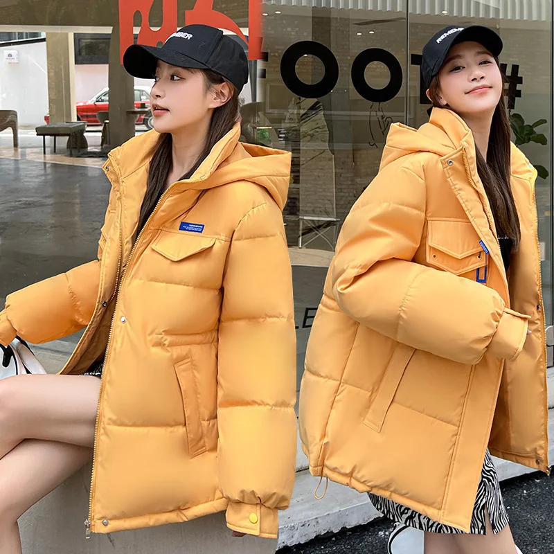 2022 New Winter Jacket Women Parkas Hooded Thick Down Cotton Padded Parka Female Jacket Snow Wear Coat Slim Warm Outwear