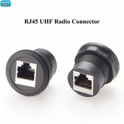 UHF Radio RJ45 Socket RJ45 Microphone Mic Adapter UHF Radio Pass Through RJ45 Connector Car Dash Switch RJ45 Converter RJ45 Jack
