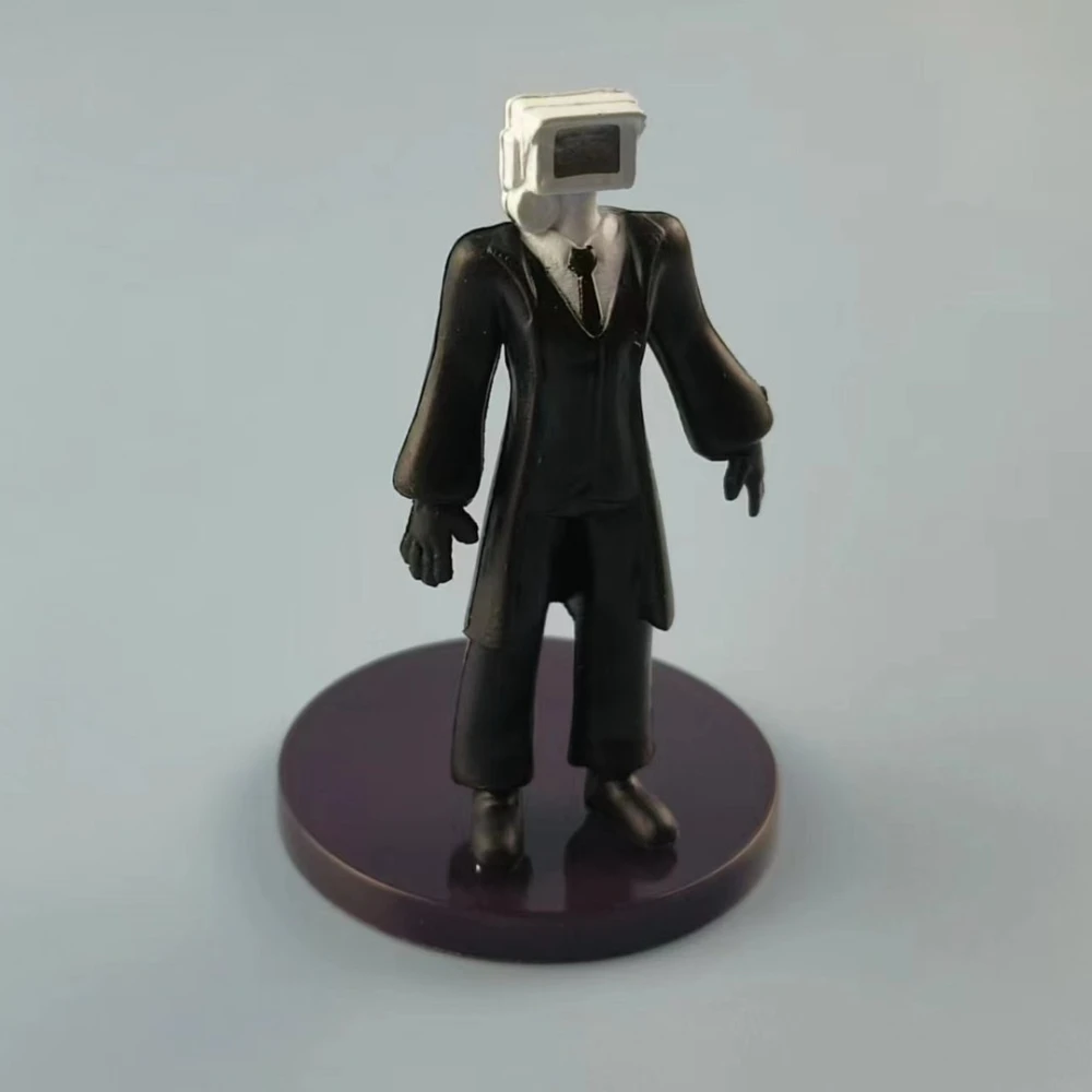 12pcs2.5-4.5 Inch Toilet Man VS Surveillance Man Doing Game Camera Man Figure Model Suitable For Game Fans Birthday Gift