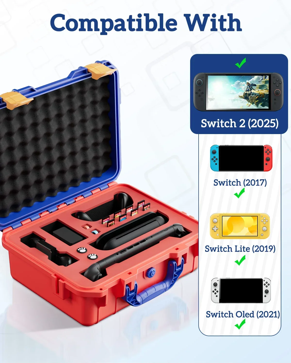 For Switch2 Storage Bag NS2 Host Full Set Storage Box Large Capacity Suitcase Hard Box Pressure Resistant and Drop Proof