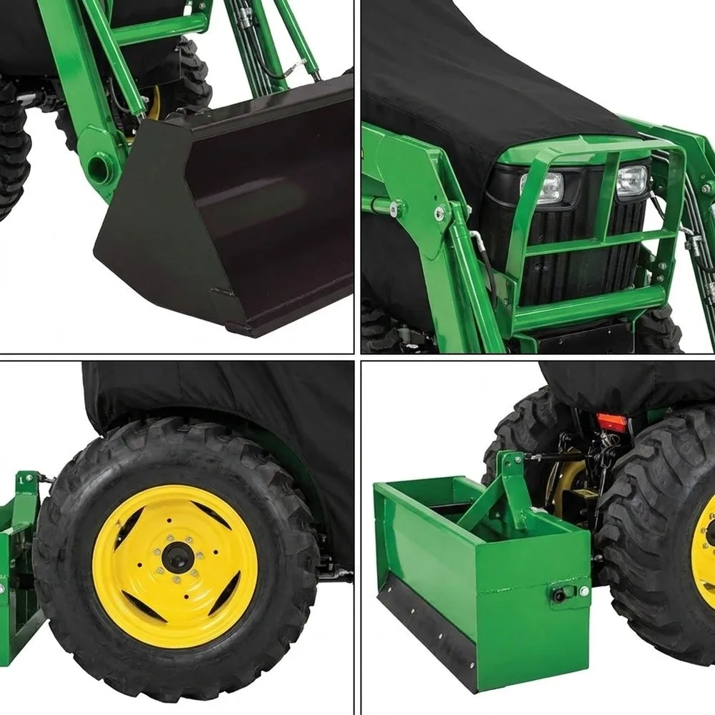 For tractor and Cover Made from 420D Oxford Fabric with Drawstring Adjustment for Snug Fit and Weather Resistance